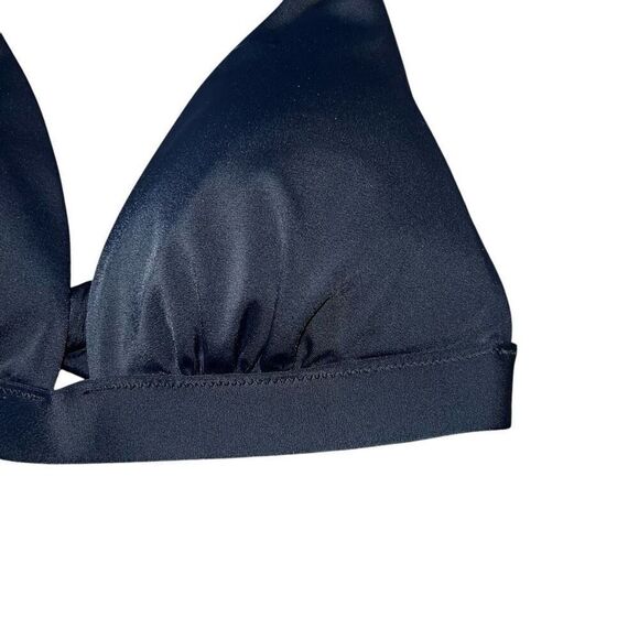 VICTORIA SECRET Black Essential Push Up Halter Bikini Top Size B Cup - Picture 3 of 8